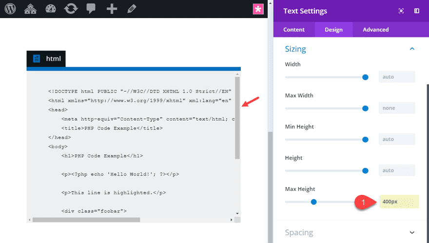 divi code snippets