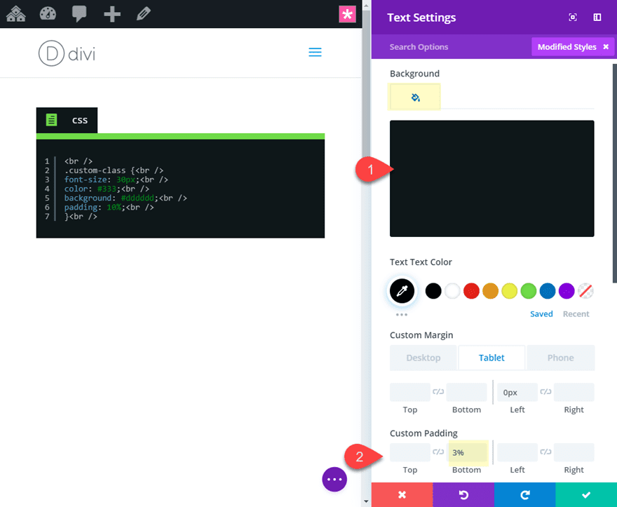 divi code snippets