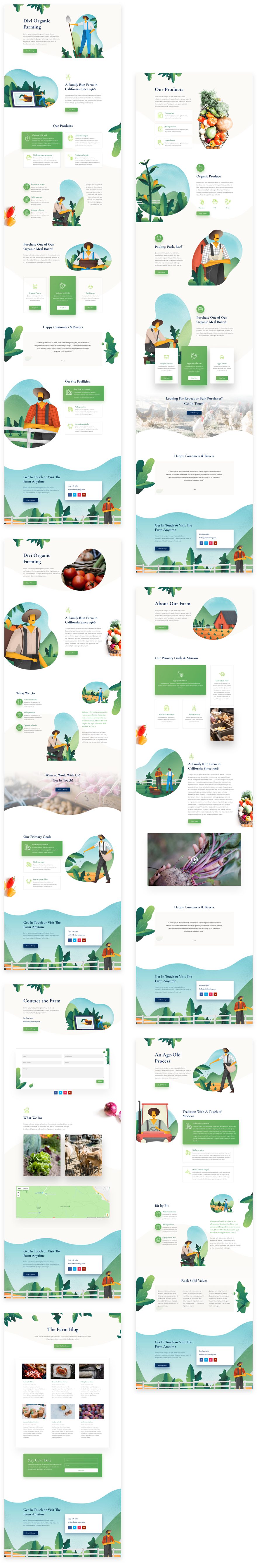 divi farmer layout pack