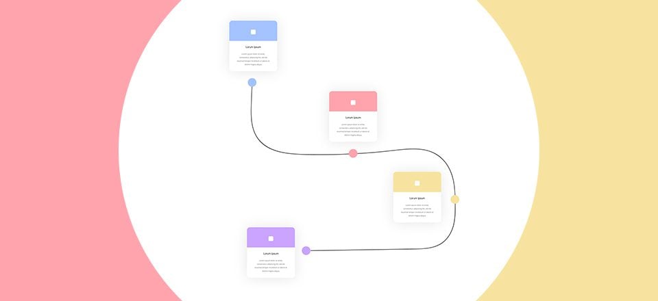 Download a FREE Timeline Section Made with Divi’s Transform Options