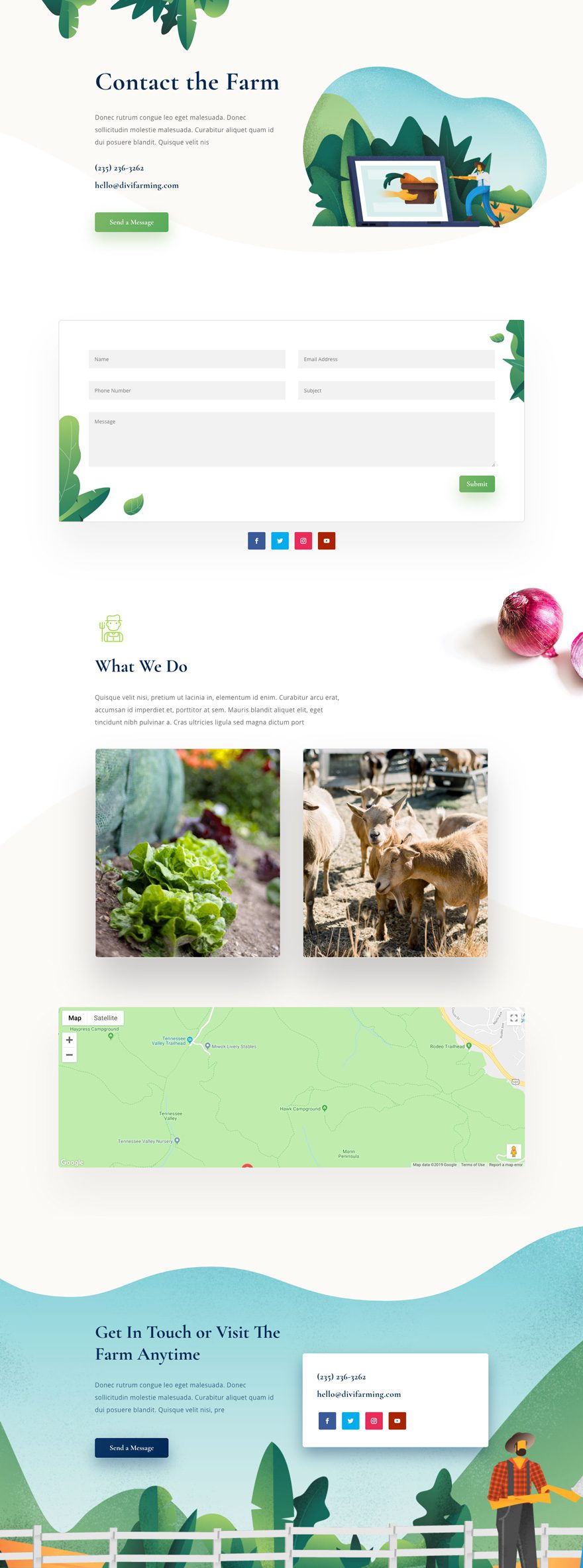 divi farmer layout pack