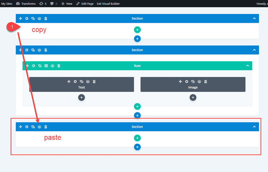 divi section divider backgrounds