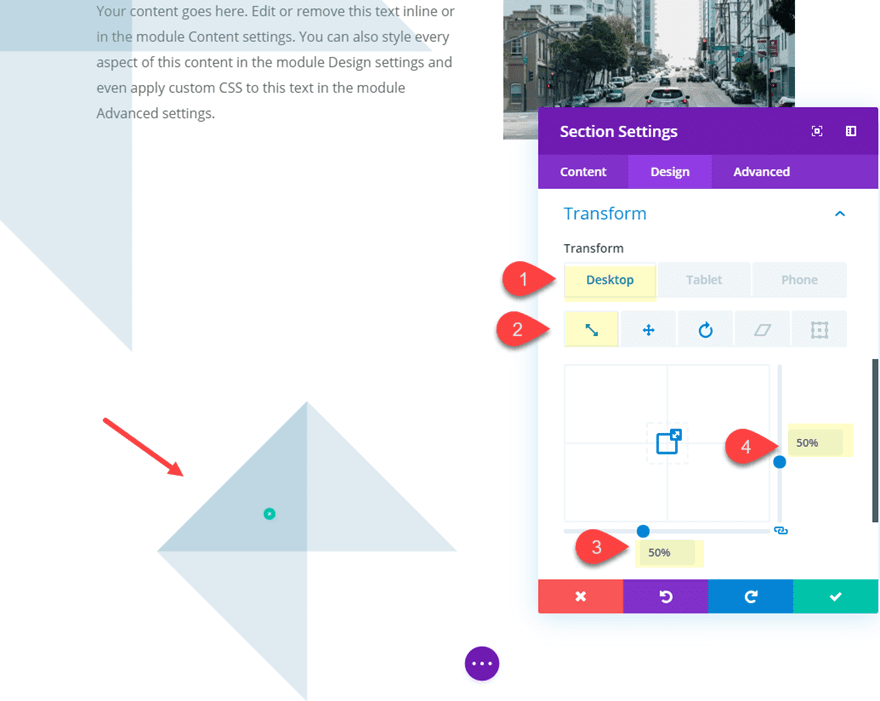 divi section divider backgrounds