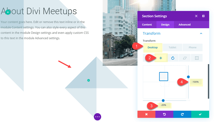 divi section divider backgrounds