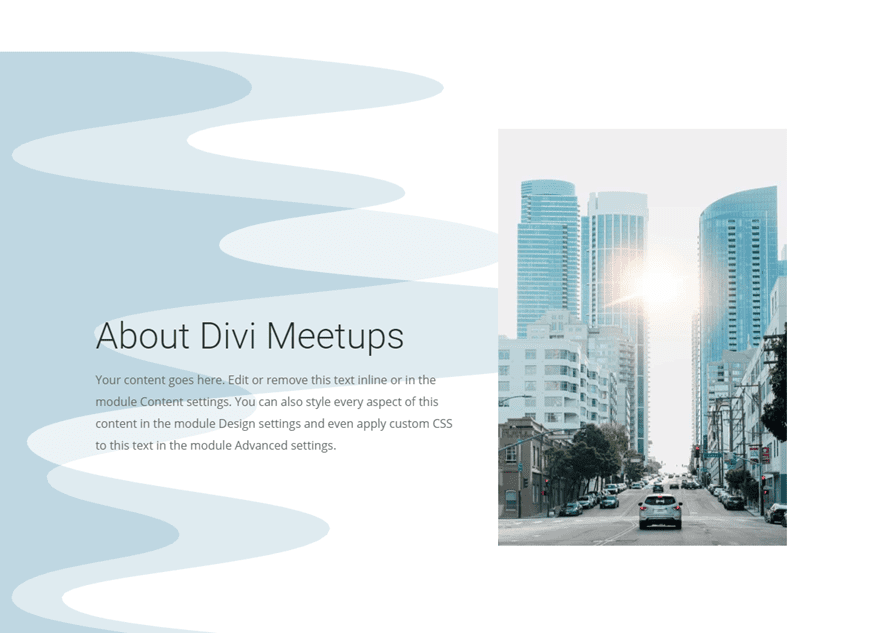 divi section divider backgrounds