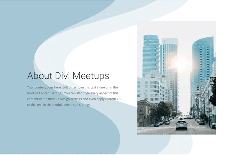 divi section divider backgrounds