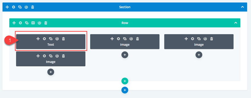 efecto de desplazamiento hacia abajo de divi