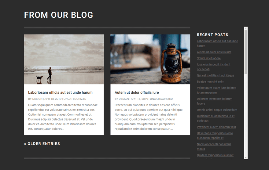 How to Design a Scrollable Recent Posts Widget Area in Divi | Elegant ...