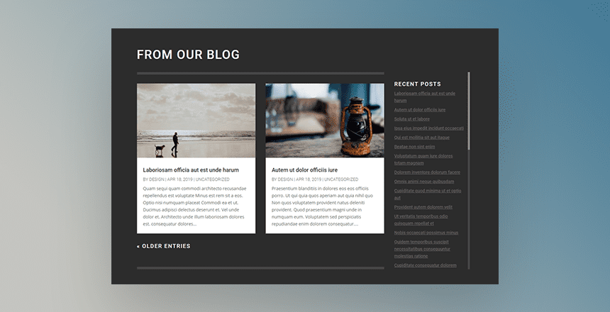How to Design a Scrollable Recent Posts Widget Area in Divi