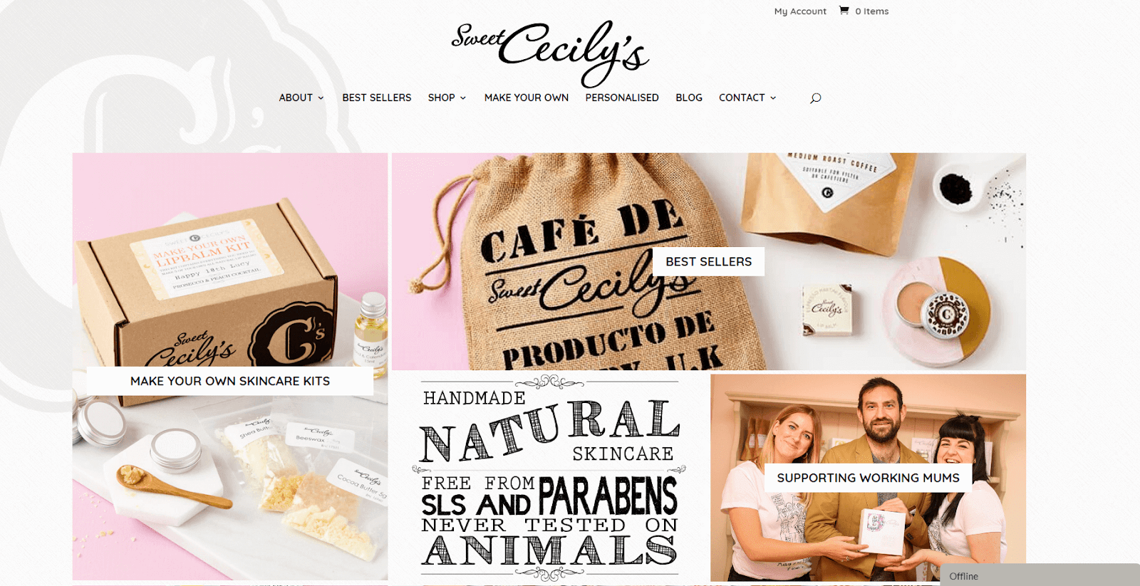 The Sweet Cecily's website.