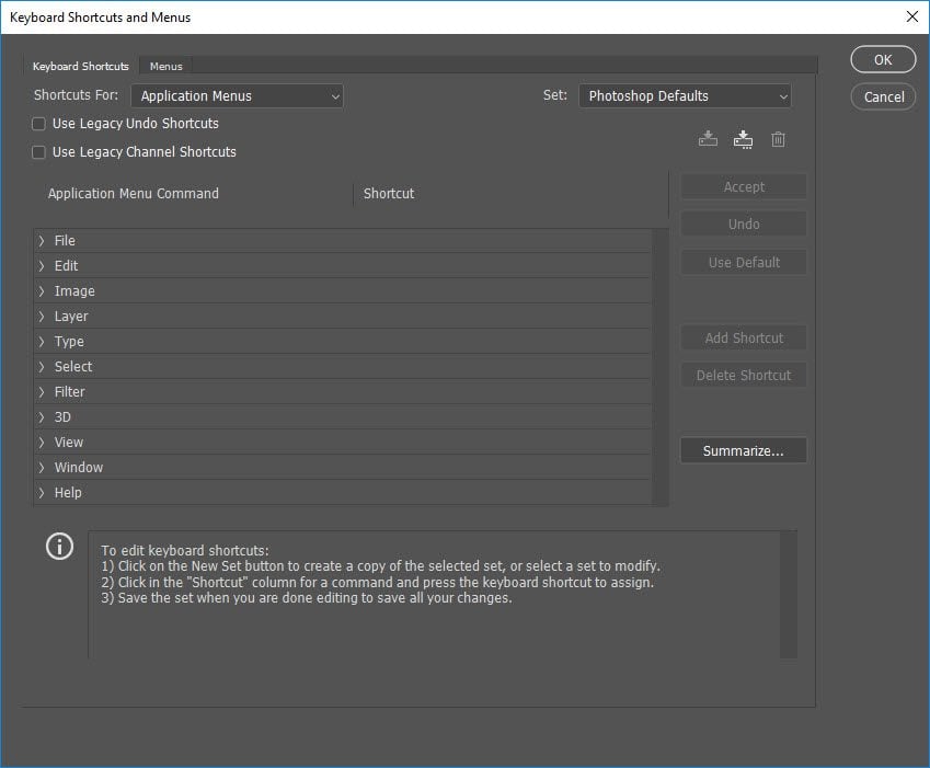 Photoshop Shortcuts