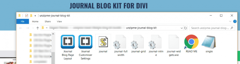 The Journal Blog Kit for Divi Overview and Review