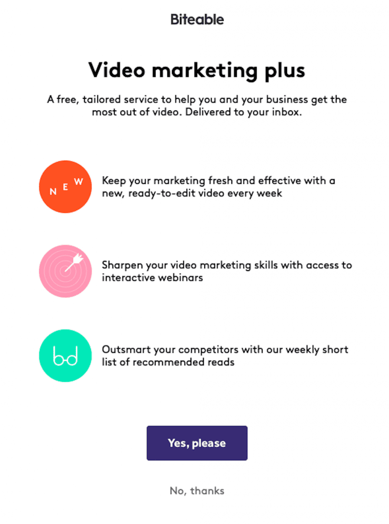 Biteable video marketing