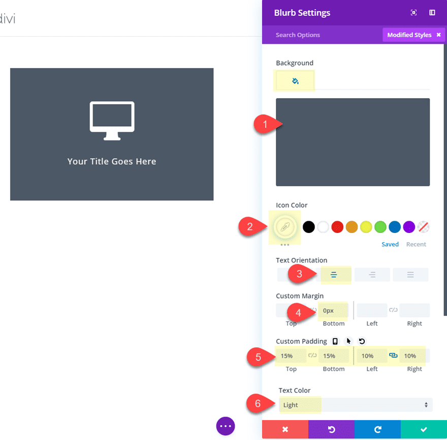 Divi Transform Properties on Click