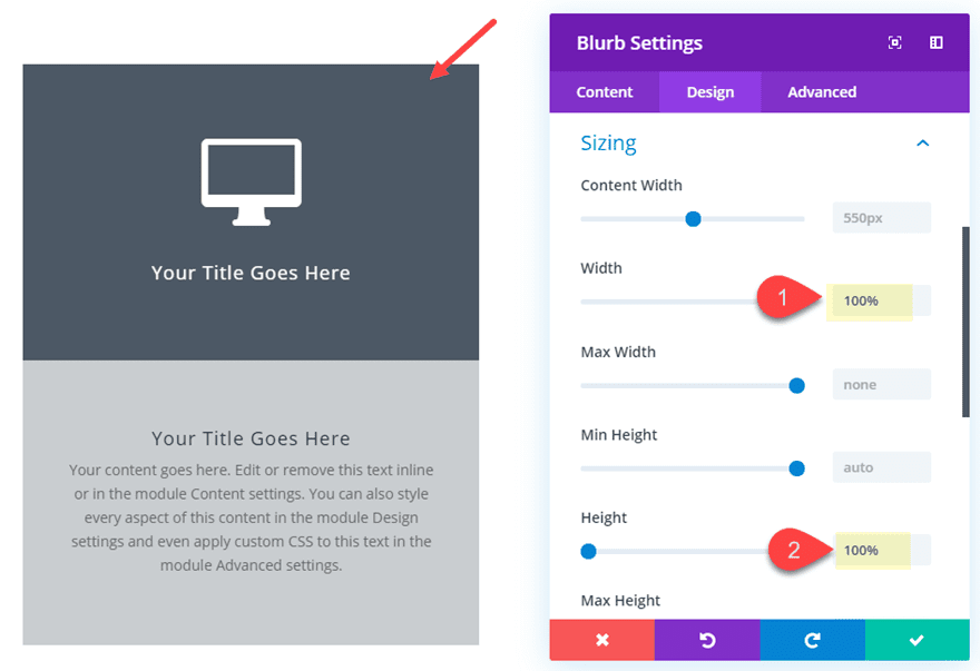 Divi Transform Properties on Click