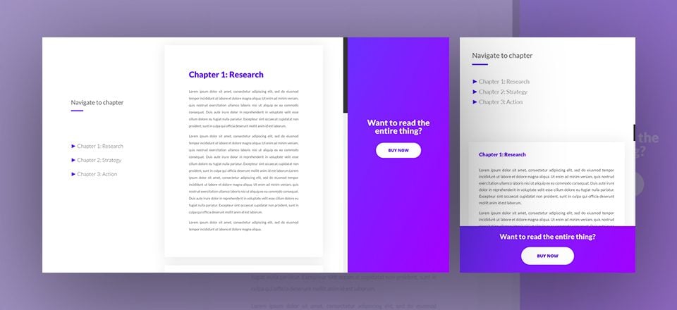 Download a FREE Book Preview Divi Landing Page Layout Including Anchor Links & CTAs