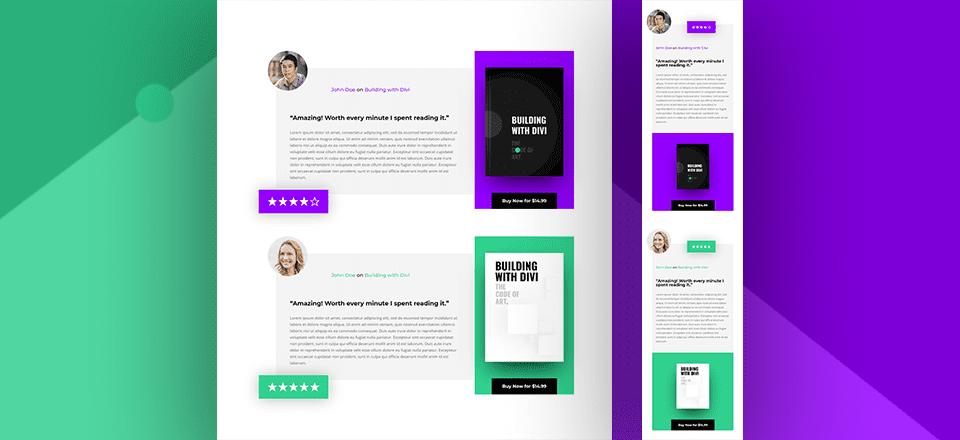 How to Design Eye-Catching Book Reviews for Your Divi Ebook Landing Page