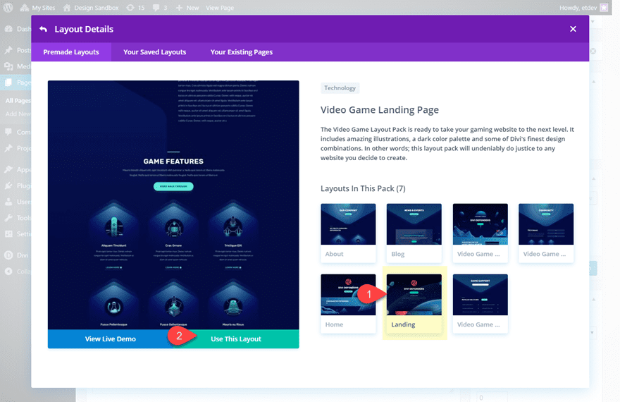 divi floating modules