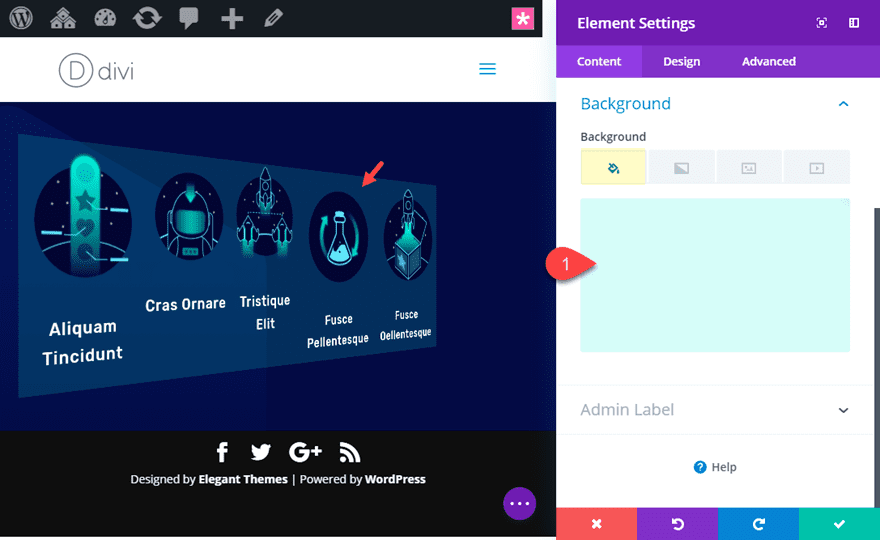 divi floating modules