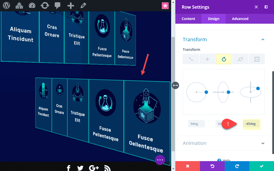 divi floating modules