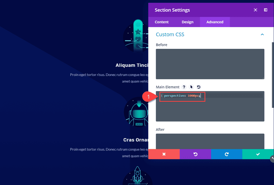 divi floating modules