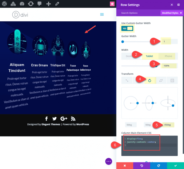 How to Create Floating Modules that Collide in 3D Space in Divi