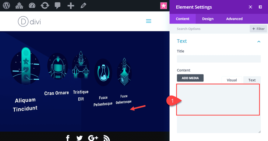 divi floating modules