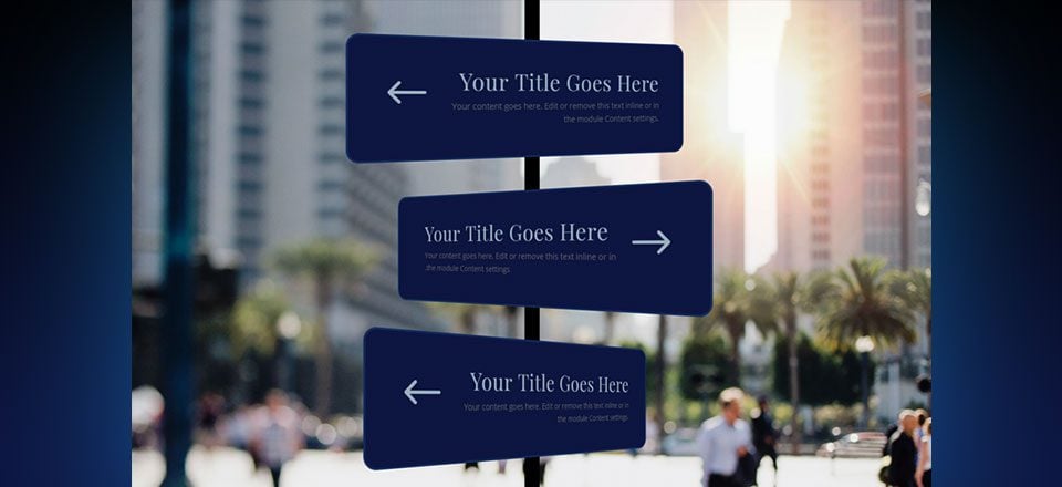 How to Create a 3D Sign Post with Hover Effects in Divi