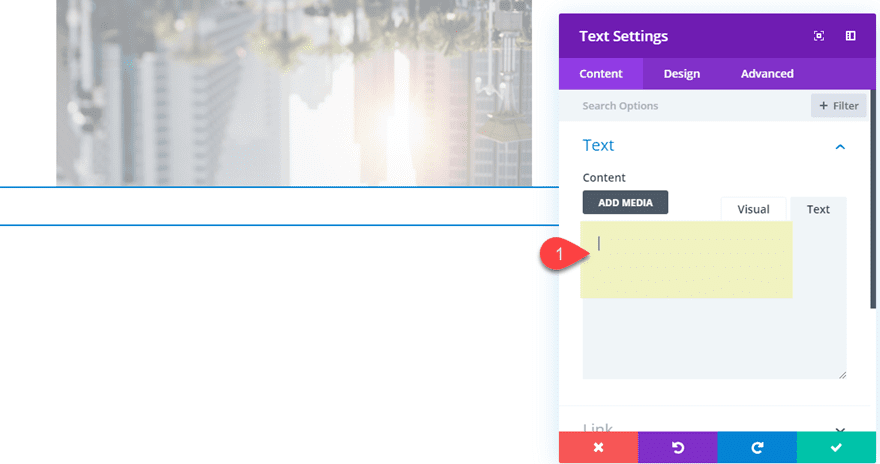 divi reflections for text and images