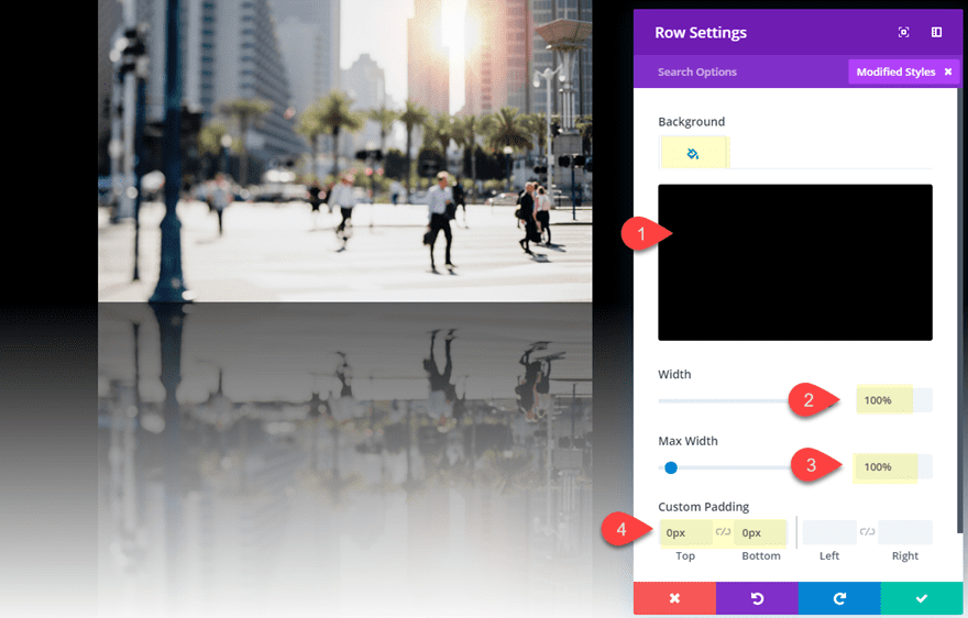 divi reflections for text and images