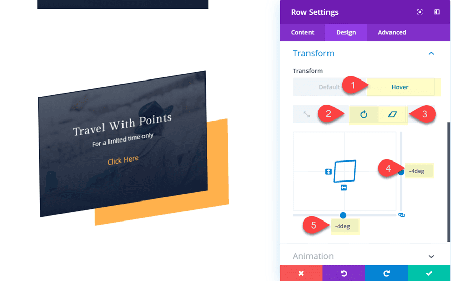 abstract hover effects