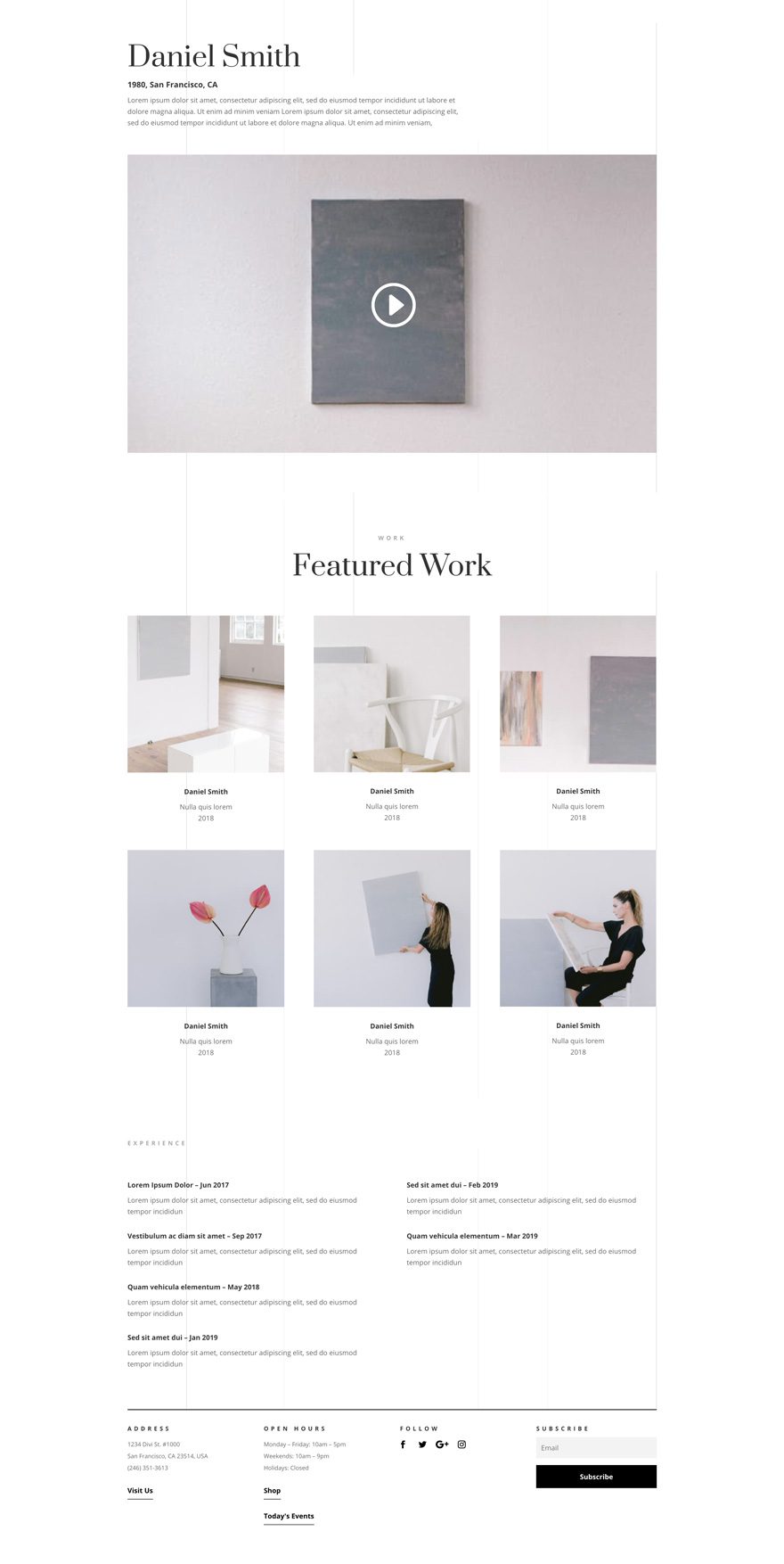 Art Gallery Divi layout pack