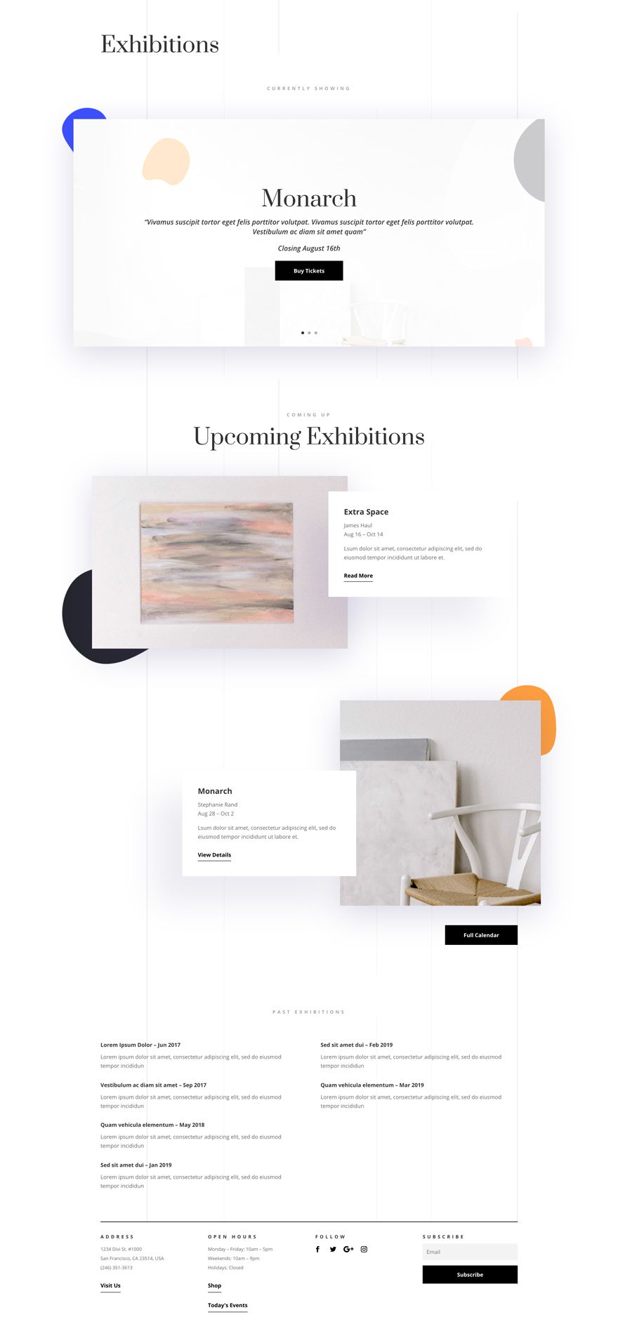 Art Gallery Divi layout pack
