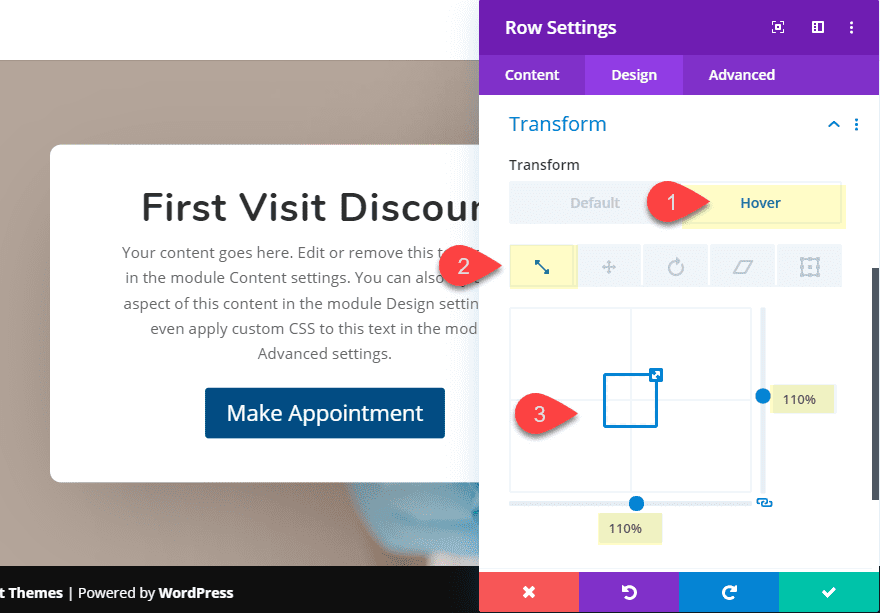 divi eye-catching cta hover effects