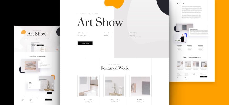 Get a FREE Art Gallery Layout Pack for Divi
