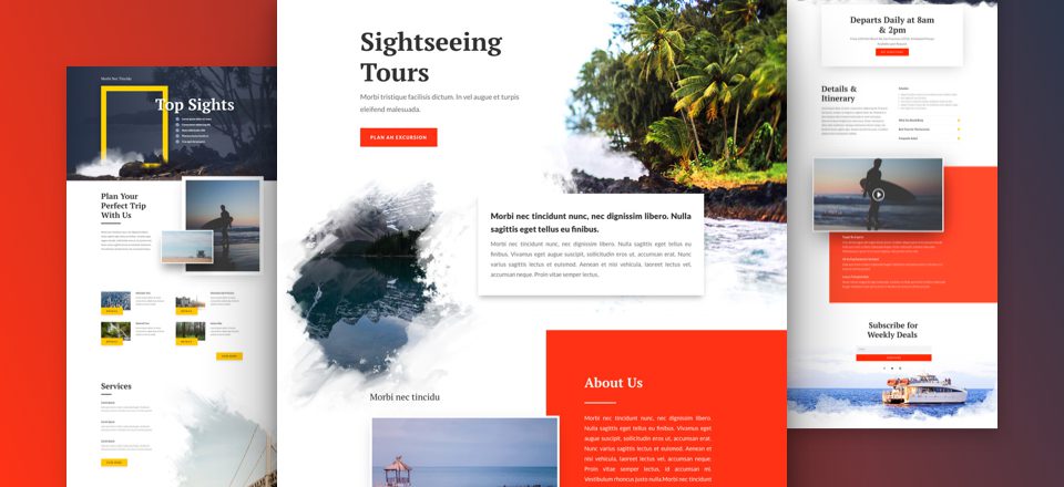 Get a FREE Sightseeing Layout Pack for Divi