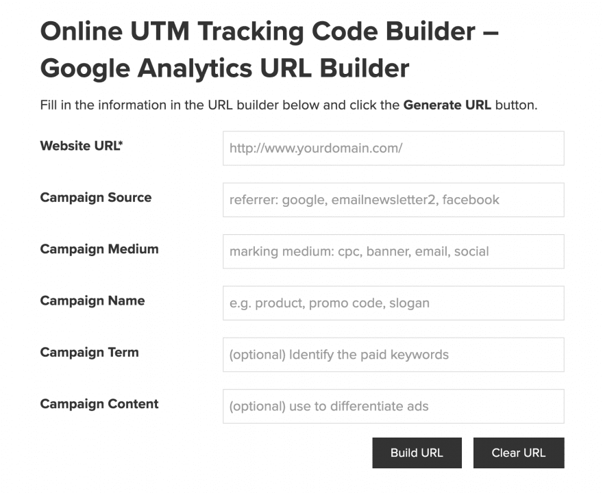 The Effin Amazing UTM Builder.