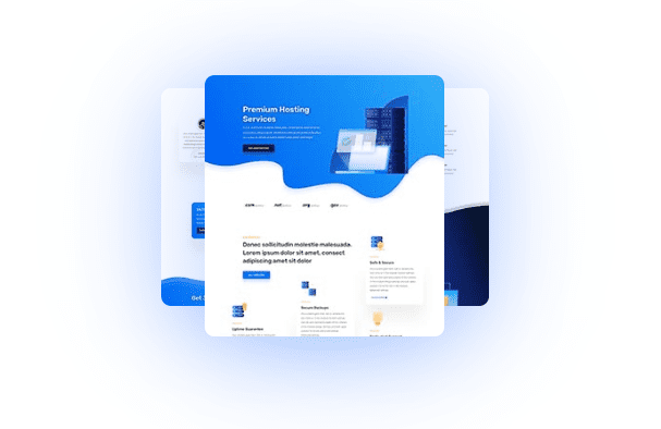 divi layout pack preview fan-out hover effects