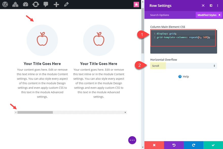  divi overflow options