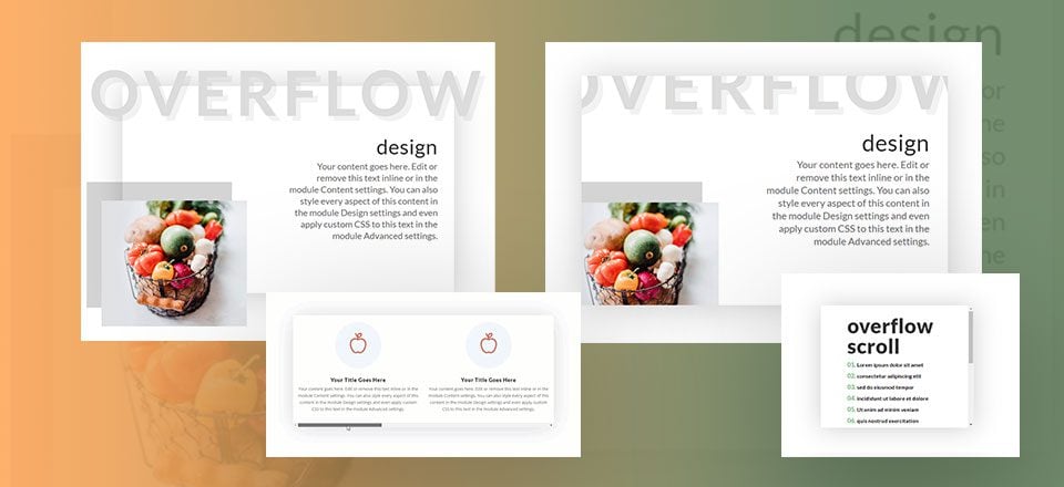 3 Helpful Ways to Use Overflow Options in Divi