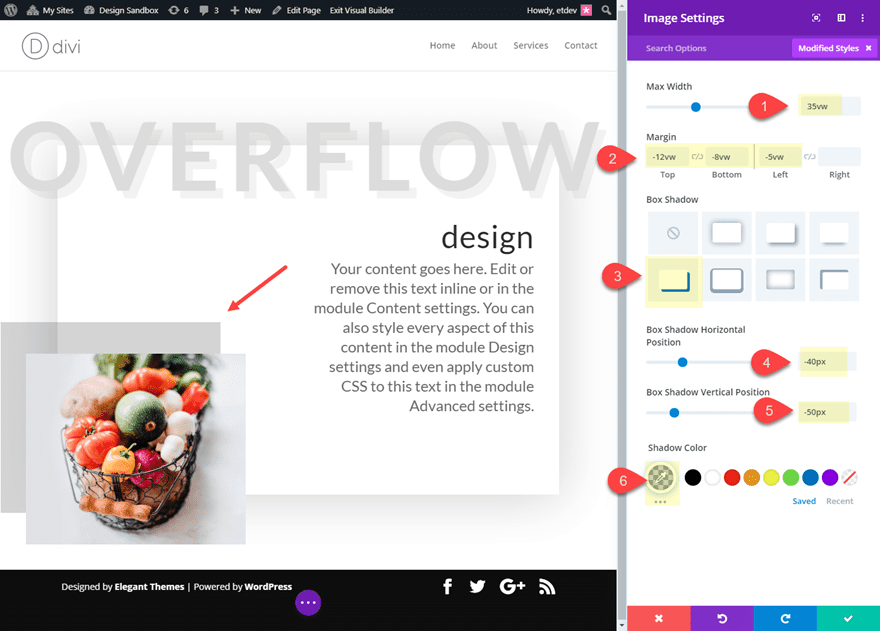  divi overflow options