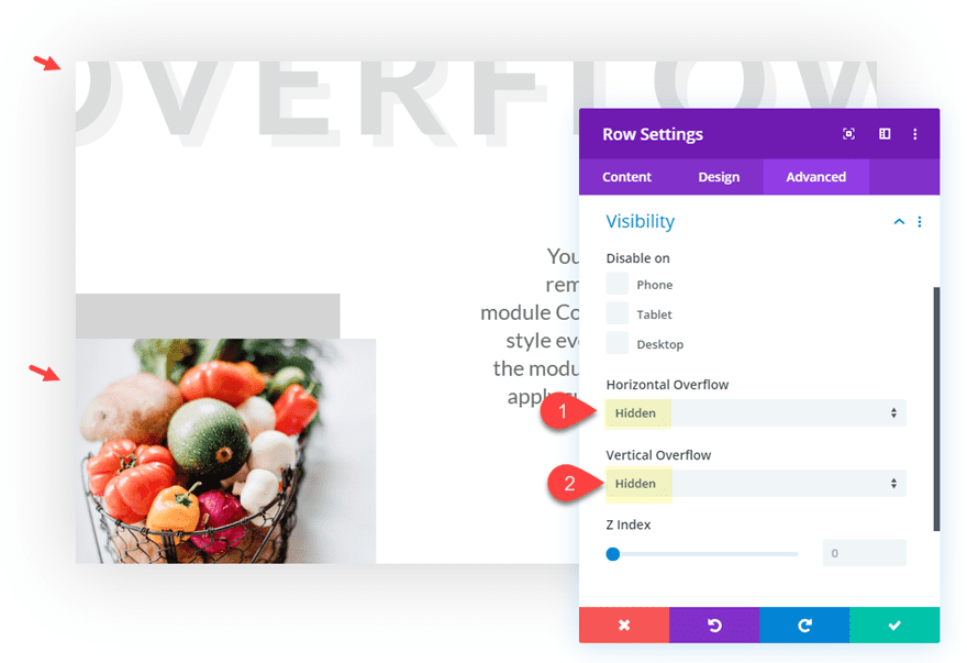  divi overflow options