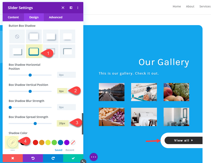  divi photo gallery slider