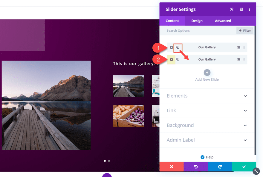  divi photo gallery slider