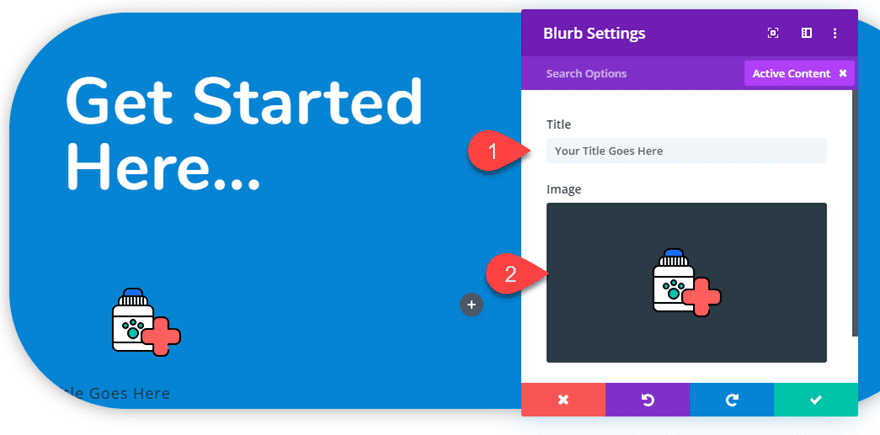 get started cta in divi