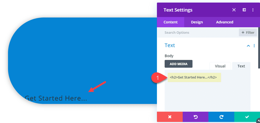 get started cta in divi