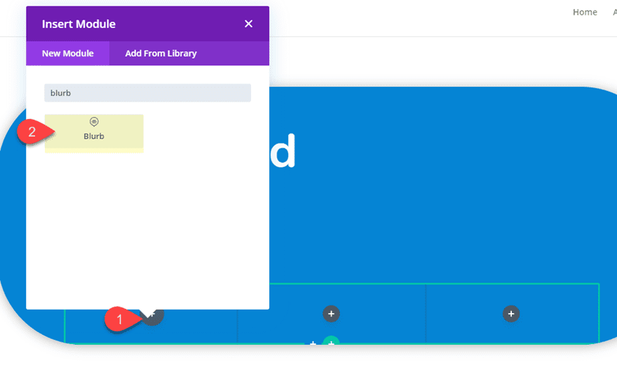 get started cta in divi