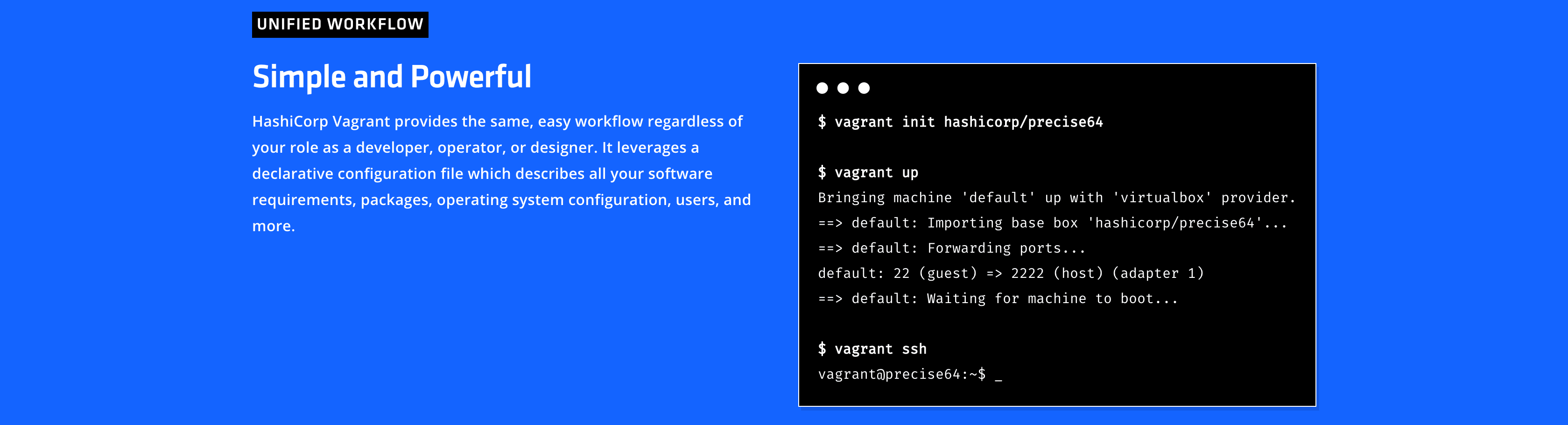 The Vagrant website.