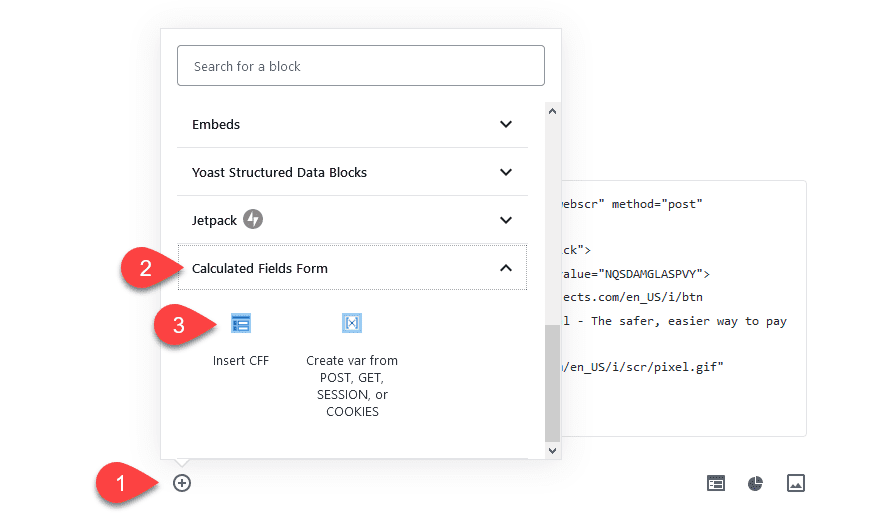 Calculated Fields Form