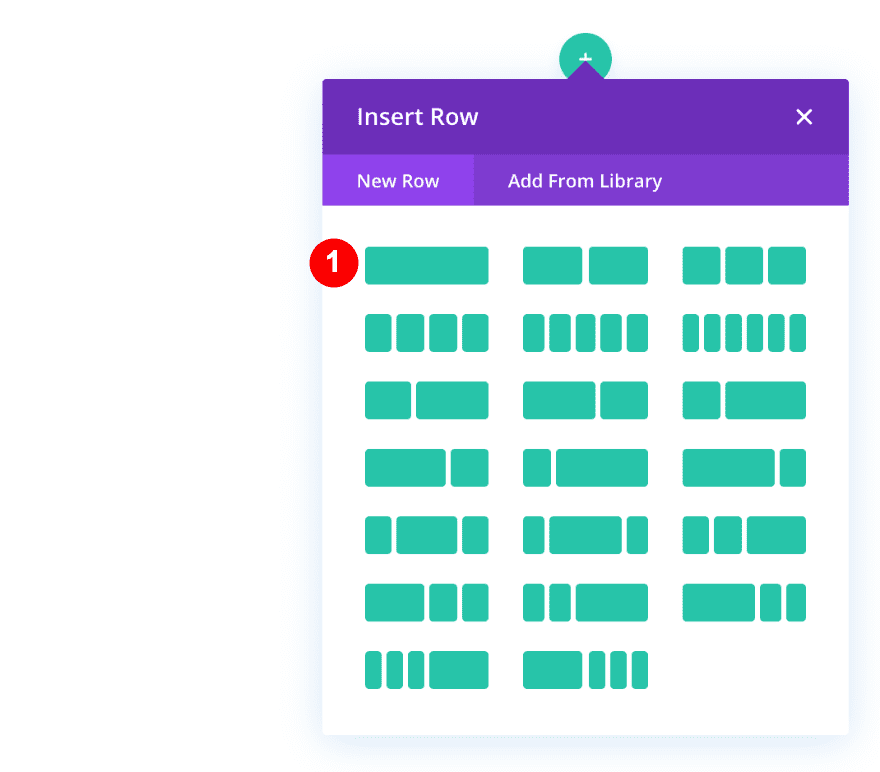 Add a once column row